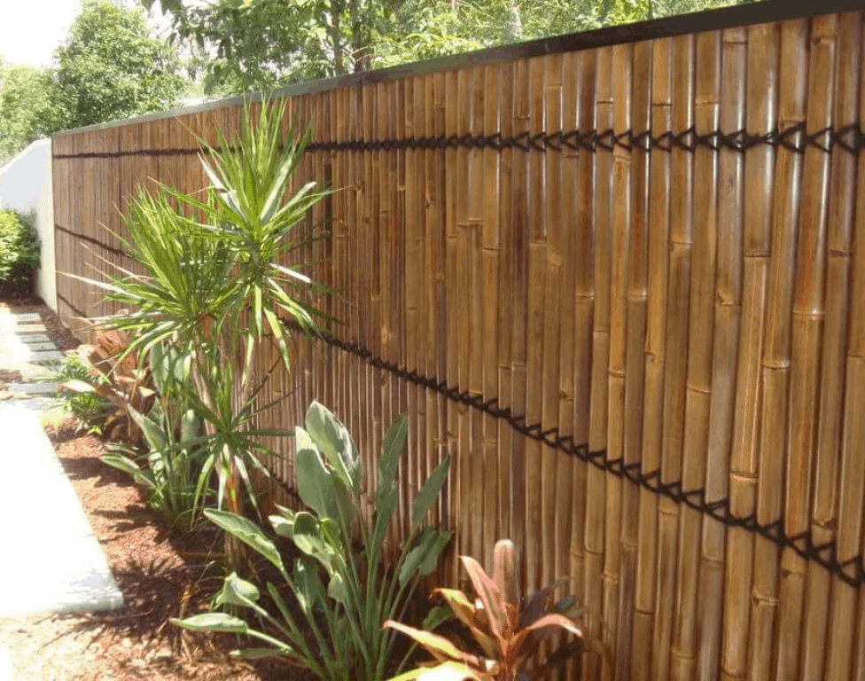 Bamboo wood screen